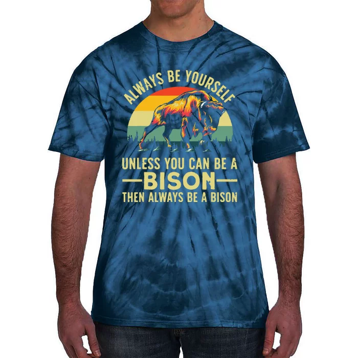 Best Bison Design For Buffalo Bison Lovers Tie-Dye T-Shirt