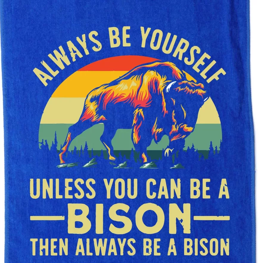 Best Bison Design For Buffalo Bison Lovers Platinum Collection Golf Towel