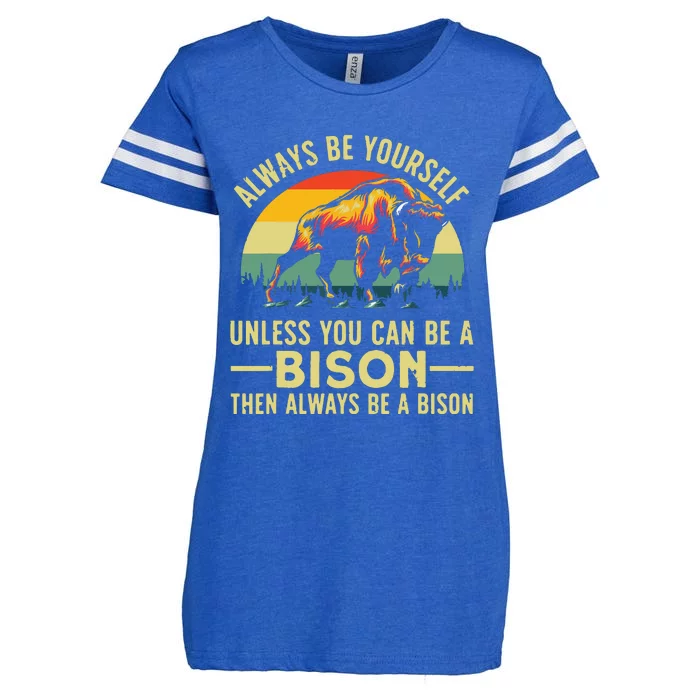 Best Bison Design For Buffalo Bison Lovers Enza Ladies Jersey Football T-Shirt