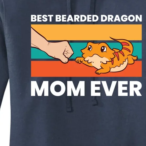 Best Bearded Dragon Mom Ever Lizard Bearded Dragon Gift Women's Pullover Hoodie