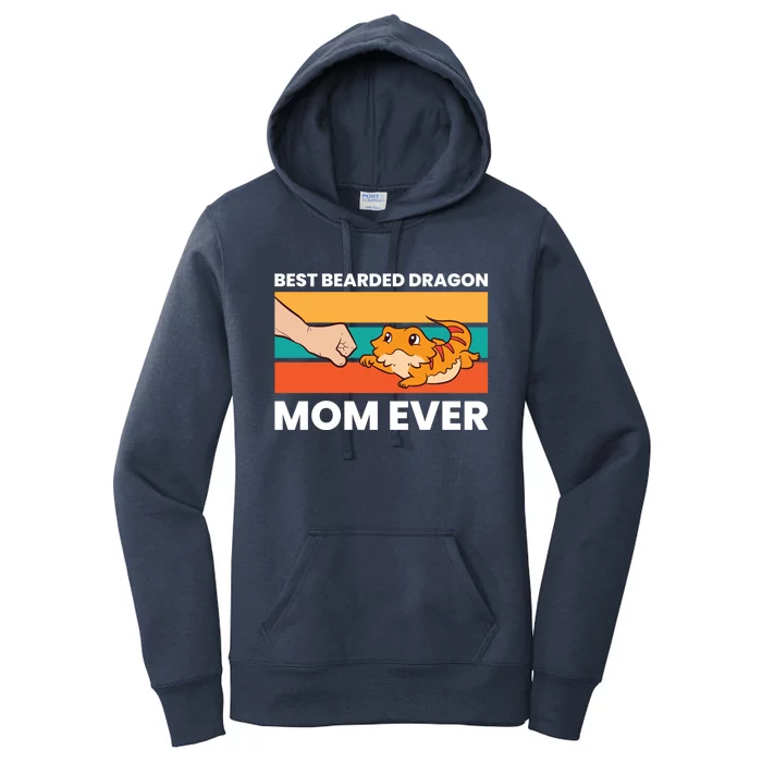 Best Bearded Dragon Mom Ever Lizard Bearded Dragon Gift Women's Pullover Hoodie