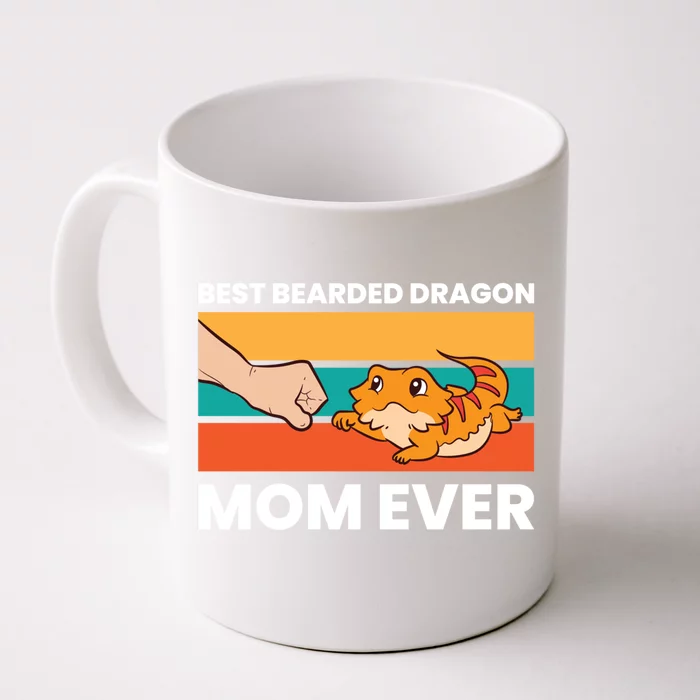 Best Bearded Dragon Mom Ever Lizard Bearded Dragon Gift Front & Back Coffee Mug