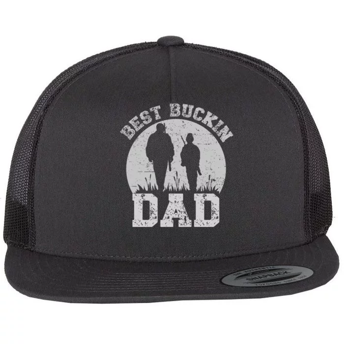 BEST BUCKIN DAD EVER Flat Bill Trucker Hat