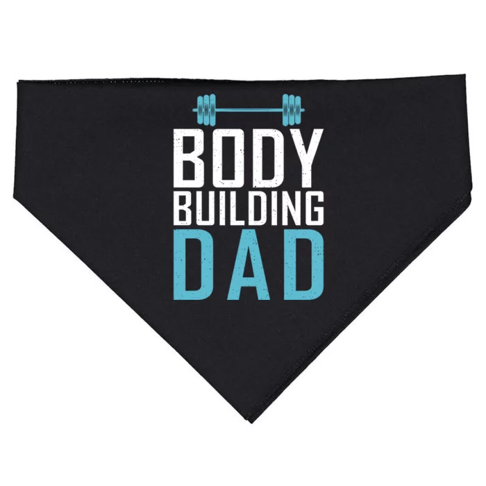 Body Building Dad Gym Workout Bodybuilding Father Gift USA-Made Doggie Bandana