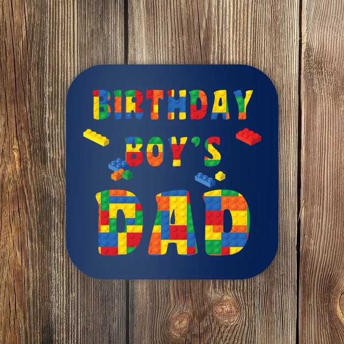 Building Block Dad Of Birthday Boy Coaster