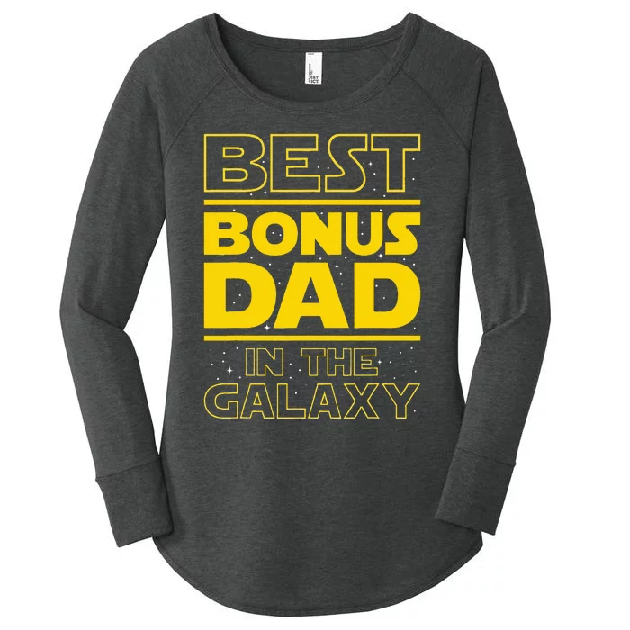 Best Bonus Dad In The Galaxy Stepfather Stepdad Grandpa Women's Perfect Tri Tunic Long Sleeve Shirt