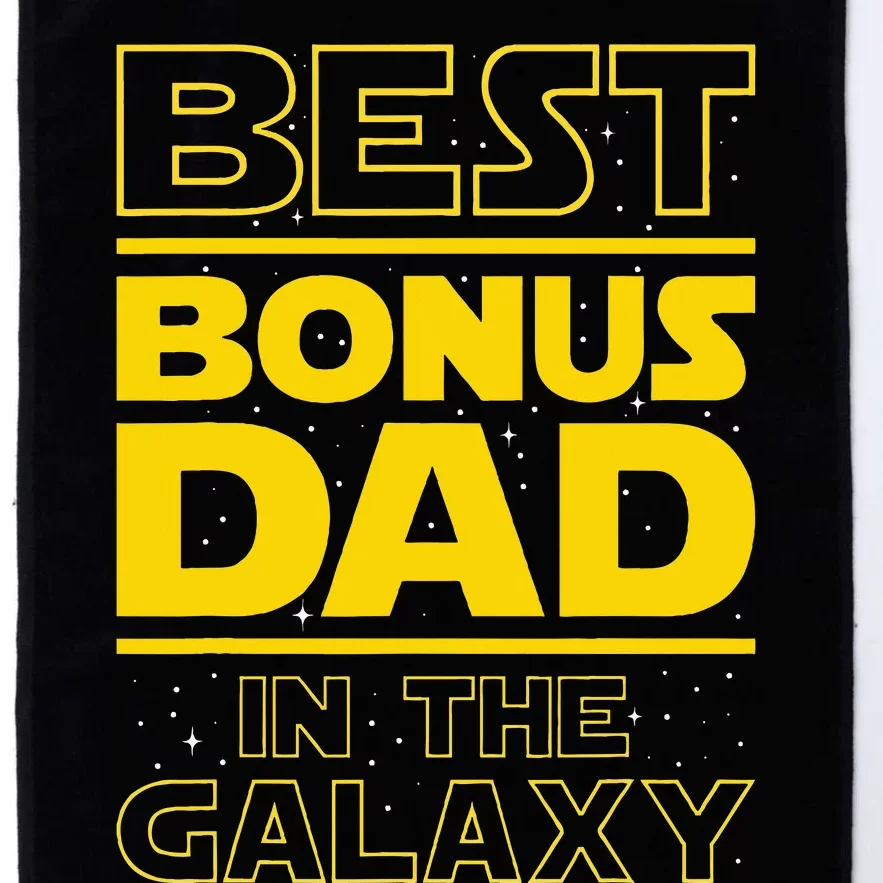 Best Bonus Dad In The Galaxy Stepfather Stepdad Grandpa Platinum Collection Golf Towel