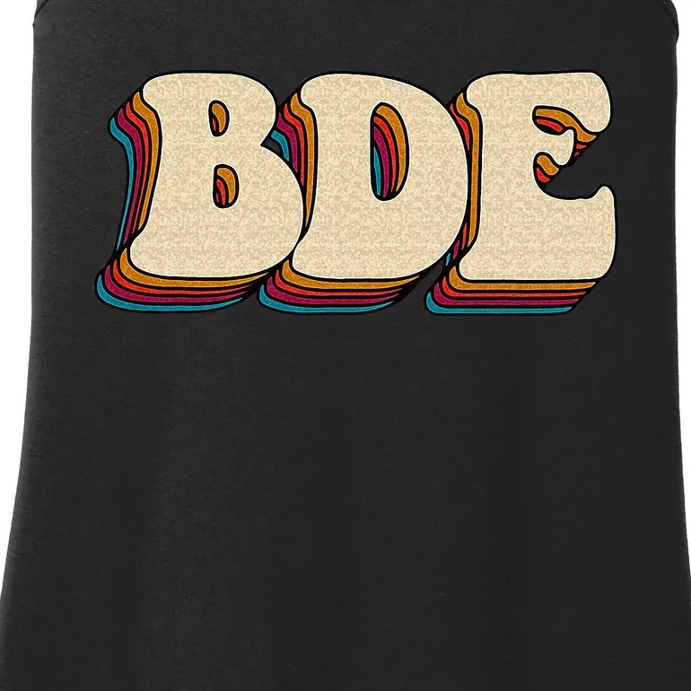 BDE Big Dick Energy Retro Style Ladies Essential Tank