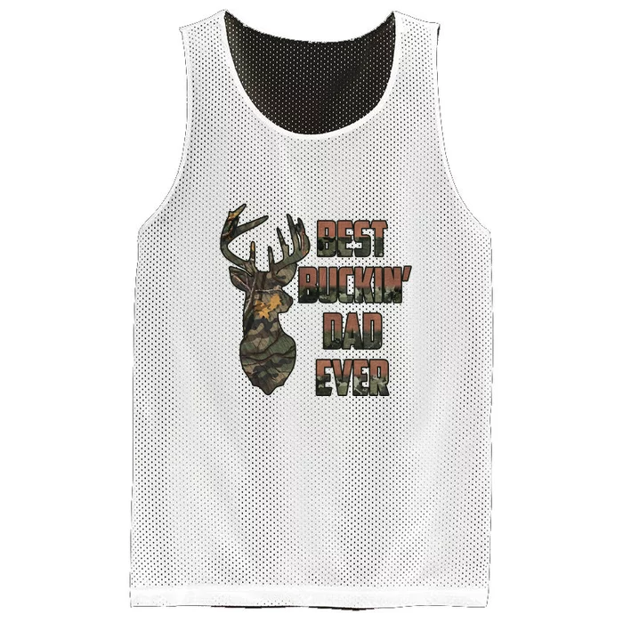 Best Buckin Dad Ever Father's Day Gift Mesh Reversible Basketball Jersey Tank