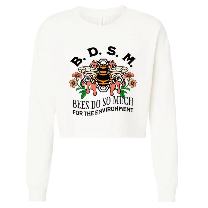 Bdsm Bees Do So Much For The Environment Cropped Pullover Crew