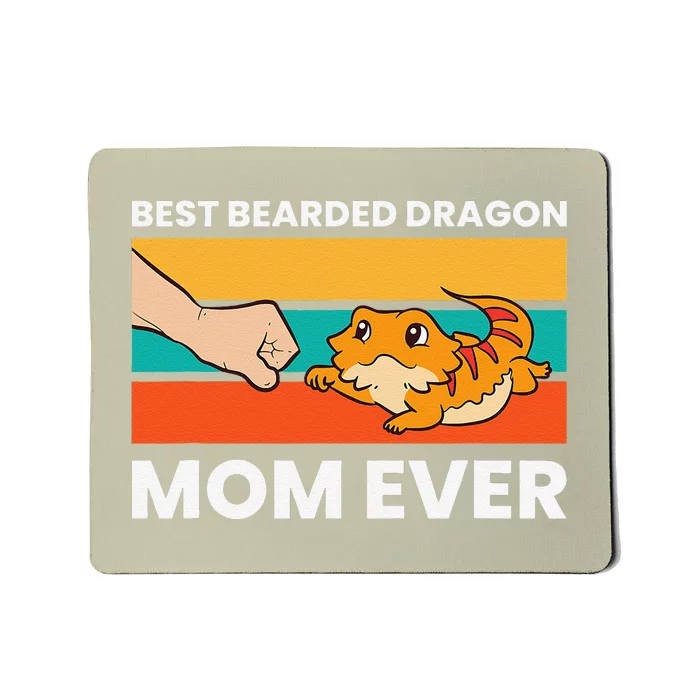 Best Bearded Dragon Mom Ever Lizard Girlss Bearded Dragon Mousepad