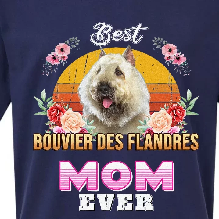 Best Bouvier Des Flandres Mom Ever Mothers Day For Dog Mom Sueded Cloud Jersey T-Shirt