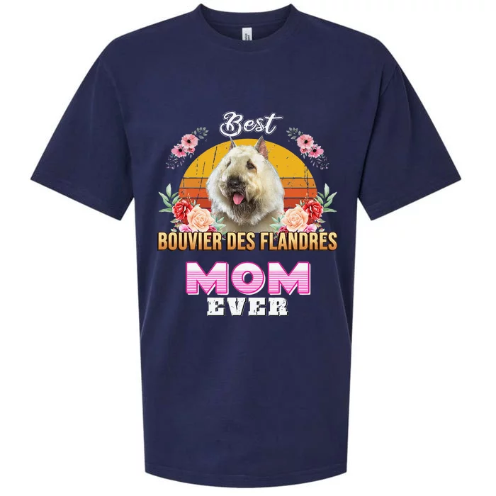 Best Bouvier Des Flandres Mom Ever Mothers Day For Dog Mom Sueded Cloud Jersey T-Shirt