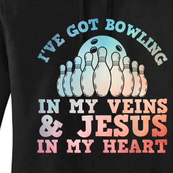 Best Bowling Design Jesus Christian Bowling Women's Pullover Hoodie