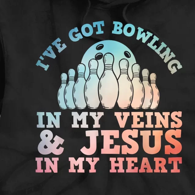 Best Bowling Design Jesus Christian Bowling Tie Dye Hoodie