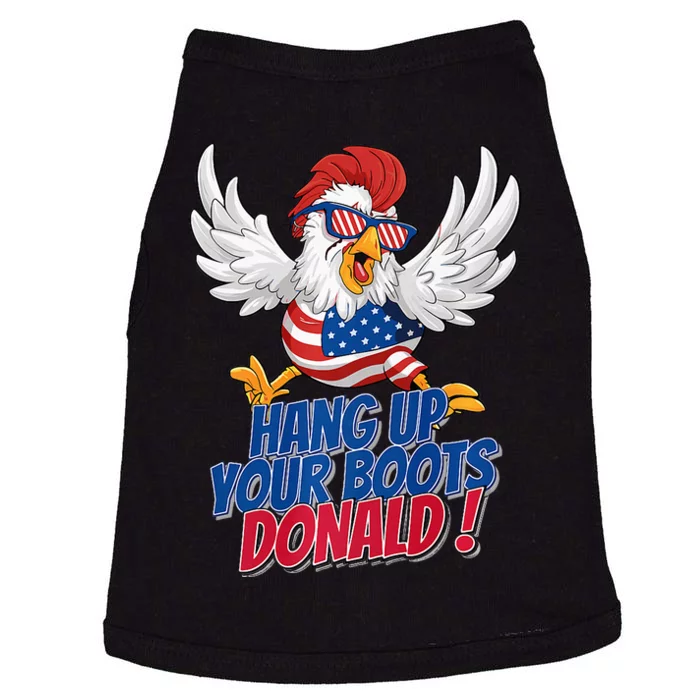 Bye Bye Donald Funny Political Chicken Design Premium Doggie Tank