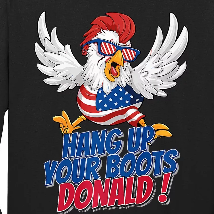 Bye Bye Donald Funny Political Chicken Design Premium Tall Long Sleeve T-Shirt