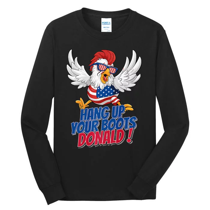 Bye Bye Donald Funny Political Chicken Design Premium Tall Long Sleeve T-Shirt