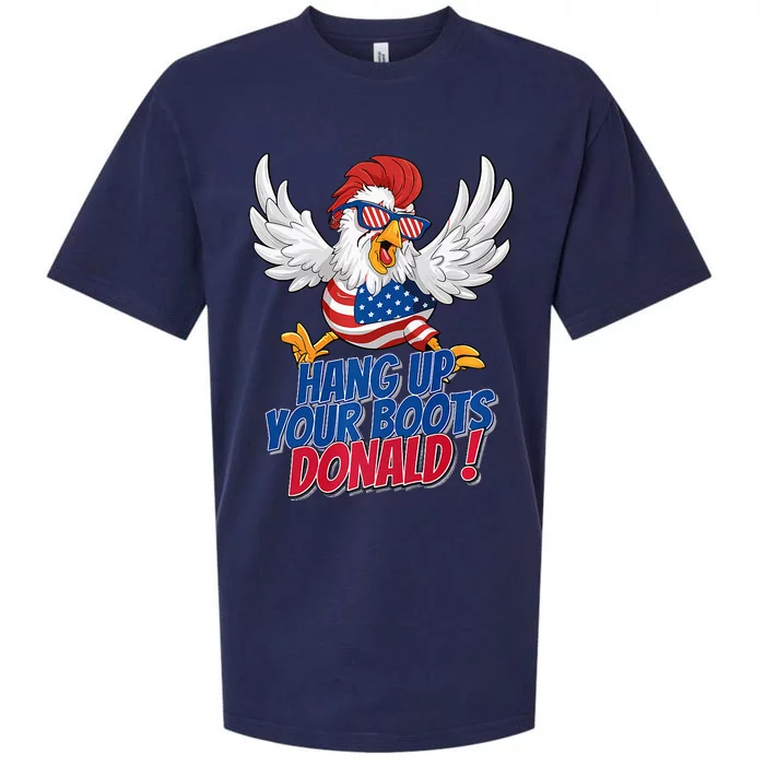 Bye Bye Donald Funny Political Chicken Design Premium Sueded Cloud Jersey T-Shirt