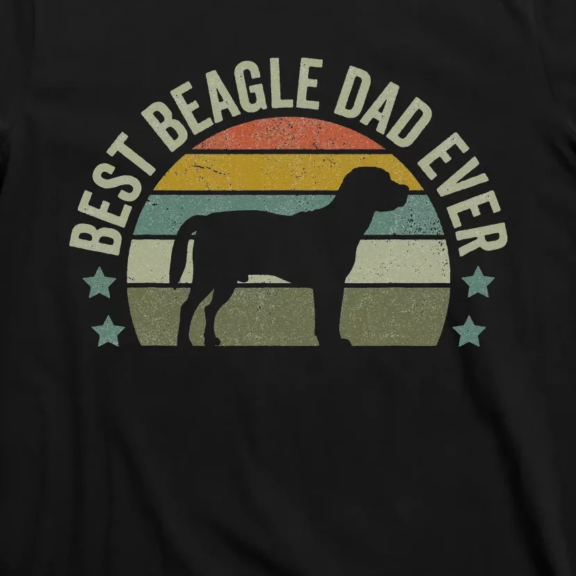 Best Beagle Dad Dog Funny Fathers Day T-Shirt