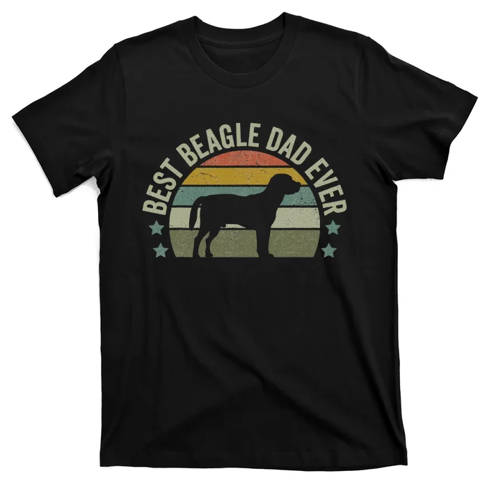 Best Beagle Dad Dog Funny Fathers Day T-Shirt