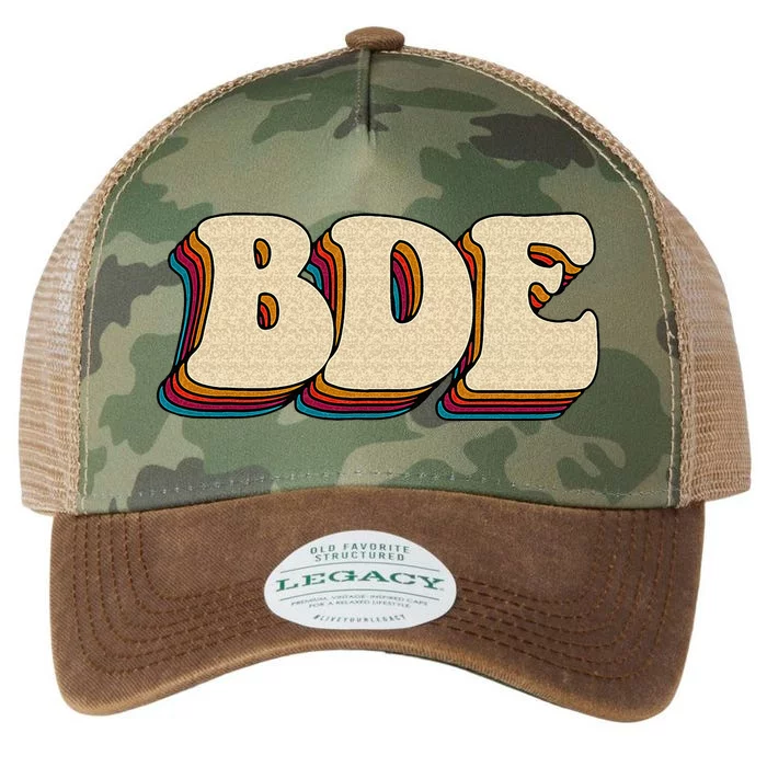 BDE Big Dick Energy Retro Style Legacy Tie Dye Trucker Hat