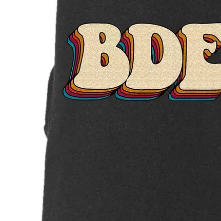 BDE Big Dick Energy Retro Style Doggie 3-End Fleece Hoodie