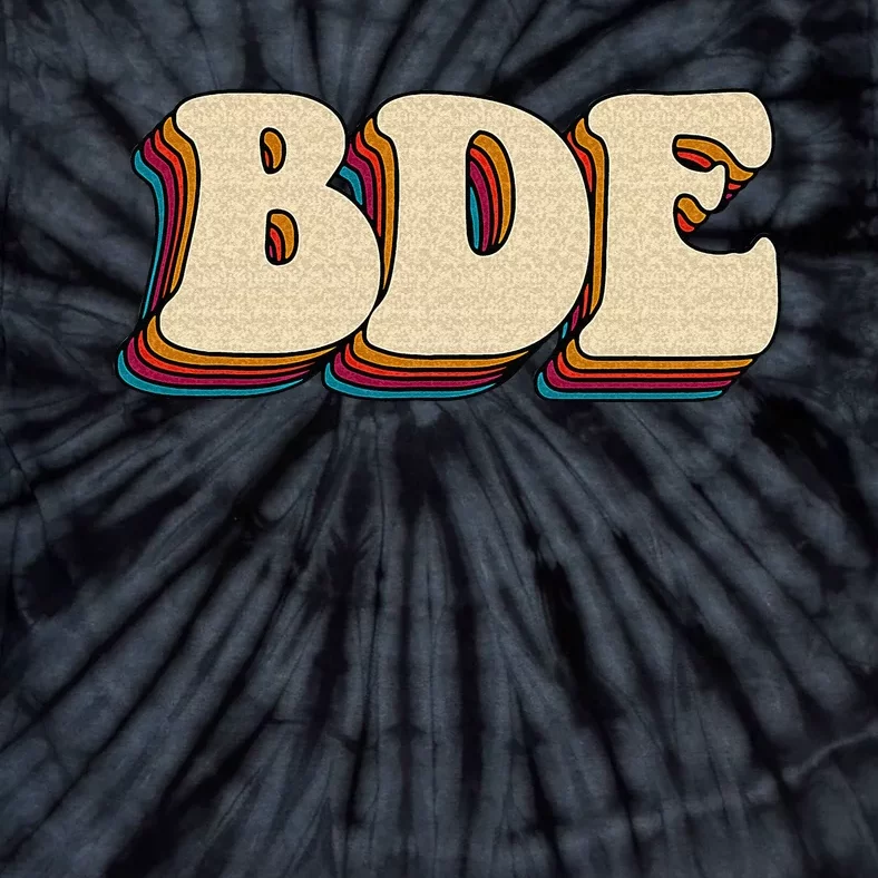 BDE Big Dick Energy Retro Style Tie-Dye T-Shirt