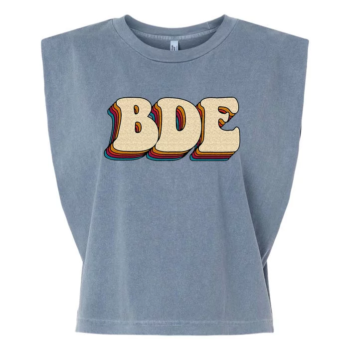 BDE Big Dick Energy Retro Style Garment-Dyed Women's Muscle Tee