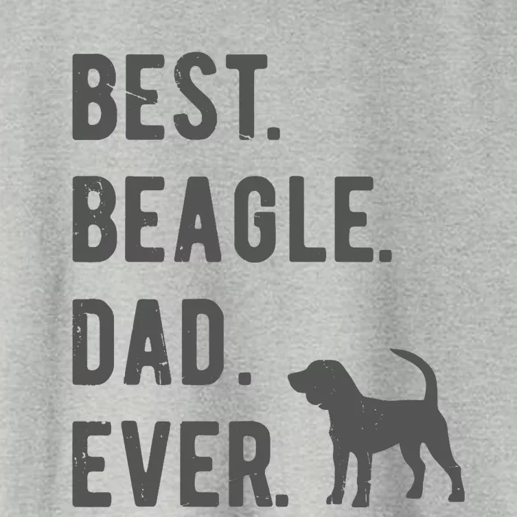 Best Beagle Dad Ever Funny Beagle Dog Lovers Dad Gift Women's Crop Top Tee