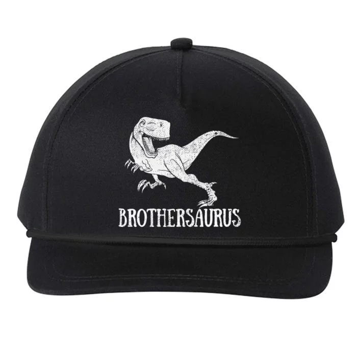 Brothersaurus Brother Dinosaur Fathers Day Snapback Five-Panel Rope Hat