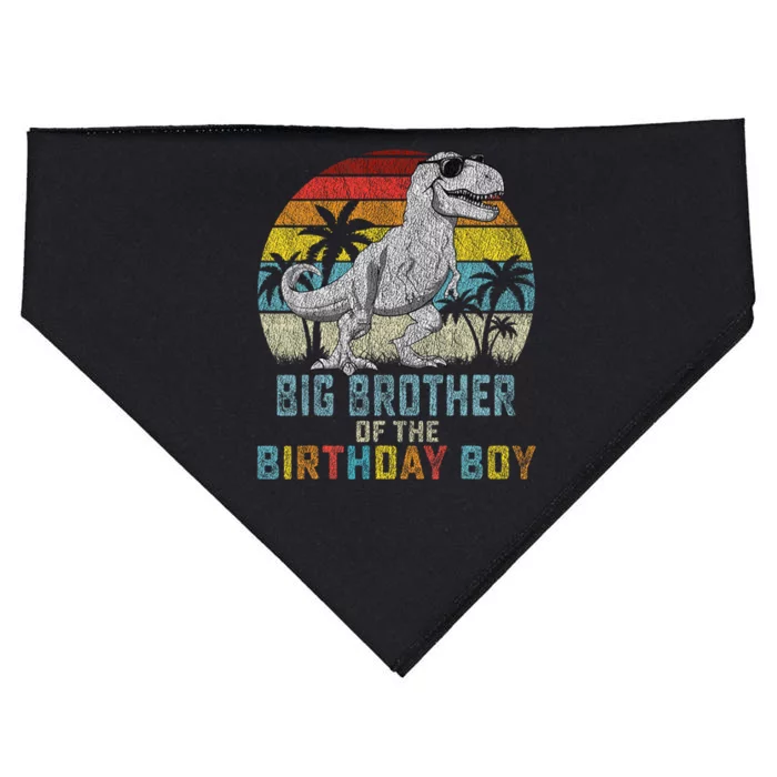 Big Brother Dinosaur Of The Birthday Matching Family USA-Made Doggie Bandana