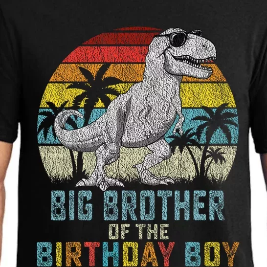 Big Brother Dinosaur Of The Birthday Matching Family Pajama Set