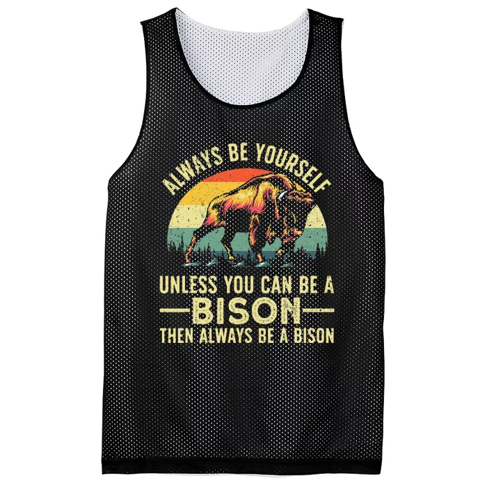 Best Bison Design For Buffalo Bison Lovers Mesh Reversible Basketball Jersey Tank