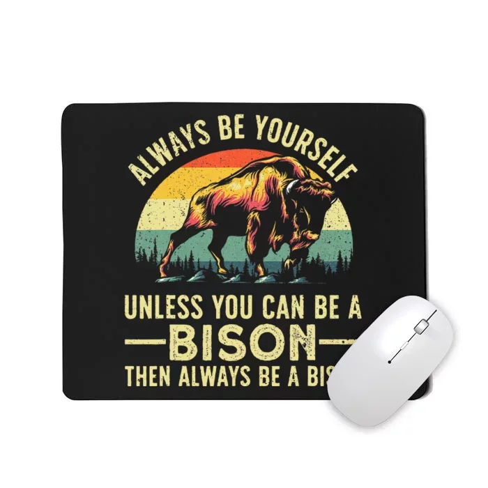 Best Bison Design For Buffalo Bison Lovers Mousepad