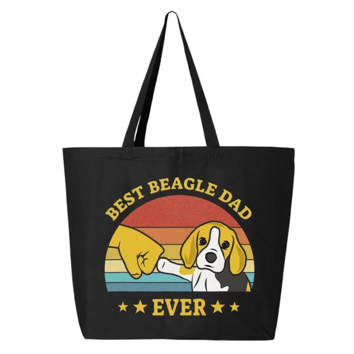 Best Beagle Dad Ever Proud Vintage Beagle Gifts Puppy Lover 25L Jumbo Tote