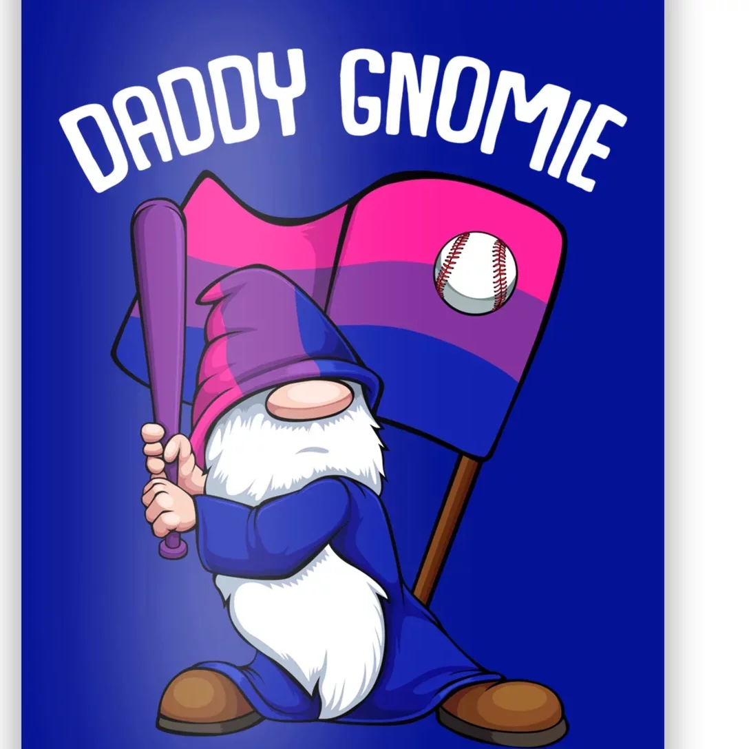 Bisexual Baseball Daddy Gnome Lgbtgiftq Subtle Bi Pride Flag Cute Gift Poster