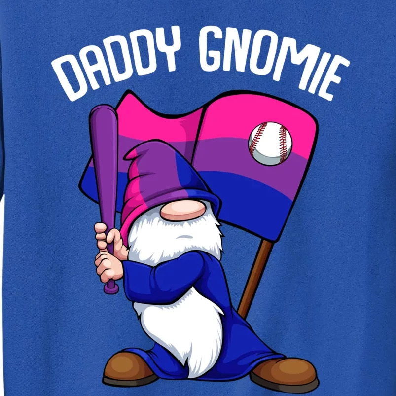 Bisexual Baseball Daddy Gnome Lgbtgiftq Subtle Bi Pride Flag Cute Gift Tall Sweatshirt