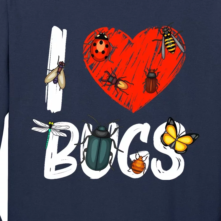 Best Bug Design For Bug Insect Entomology Lovers Tall Long Sleeve T-Shirt