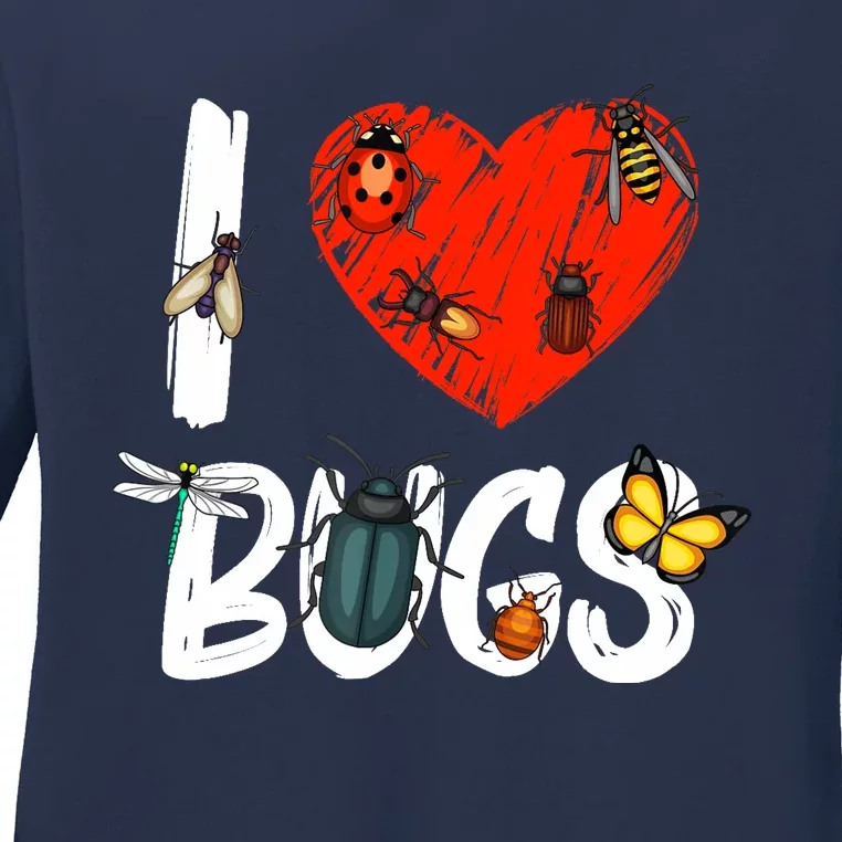 Best Bug Design For Bug Insect Entomology Lovers Ladies Long Sleeve Shirt