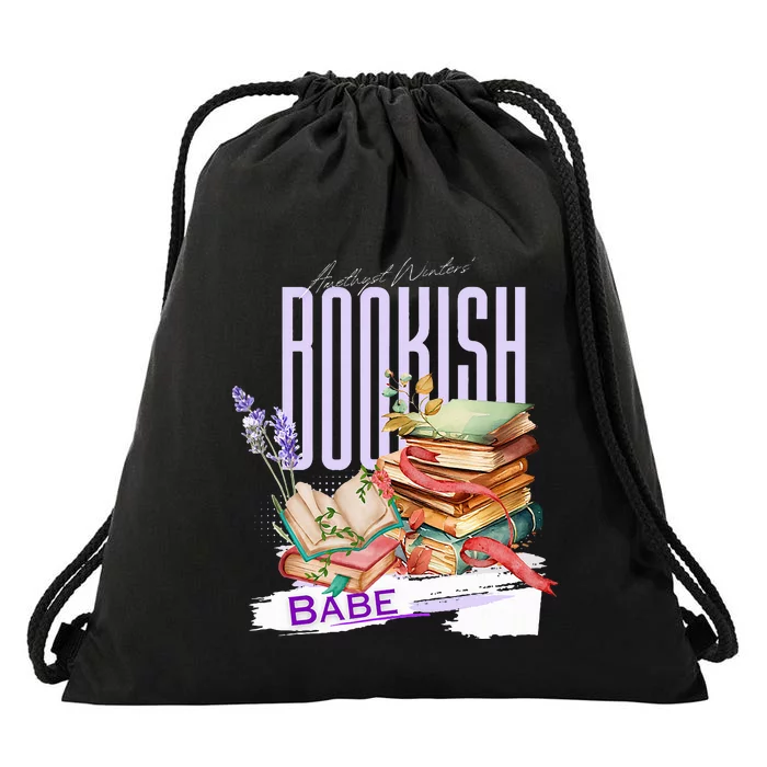 Bookish Babe Dark Romance Merch Drawstring Bag