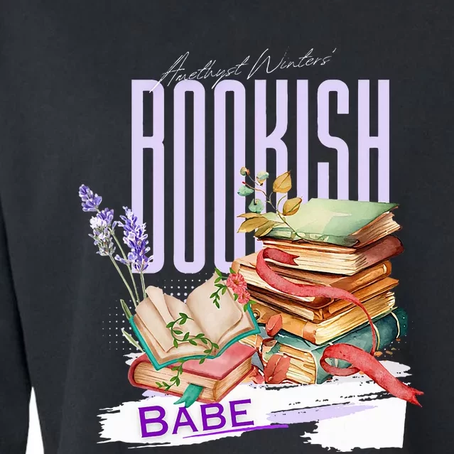 Bookish Babe Dark Romance Merch Cropped Pullover Crew