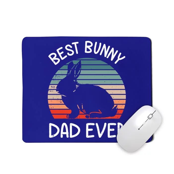 Best Bunny Dad Ever Matching Family Easter Retro Great Gift Mousepad