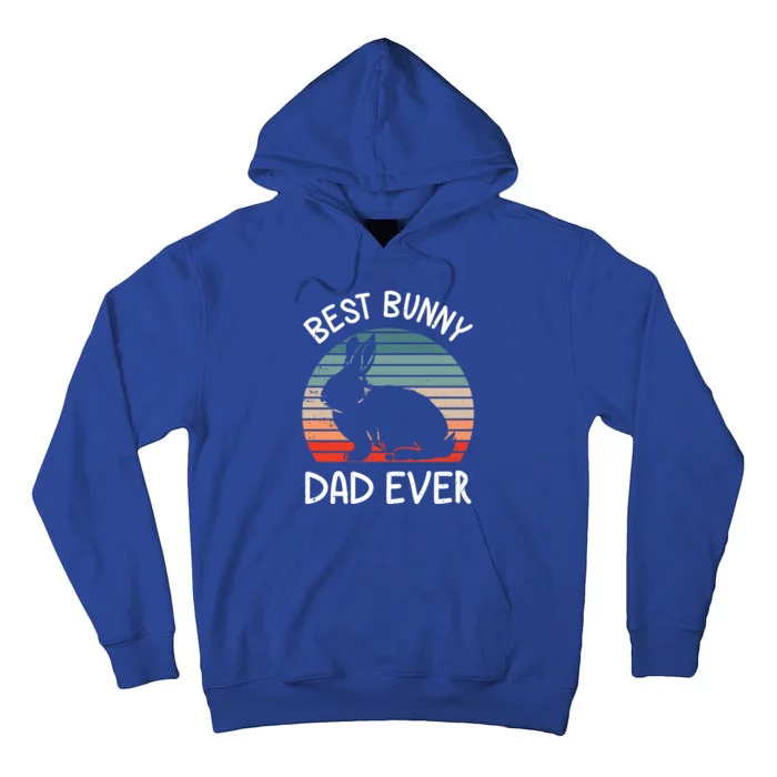 Best Bunny Dad Ever Matching Family Easter Retro Great Gift Tall Hoodie