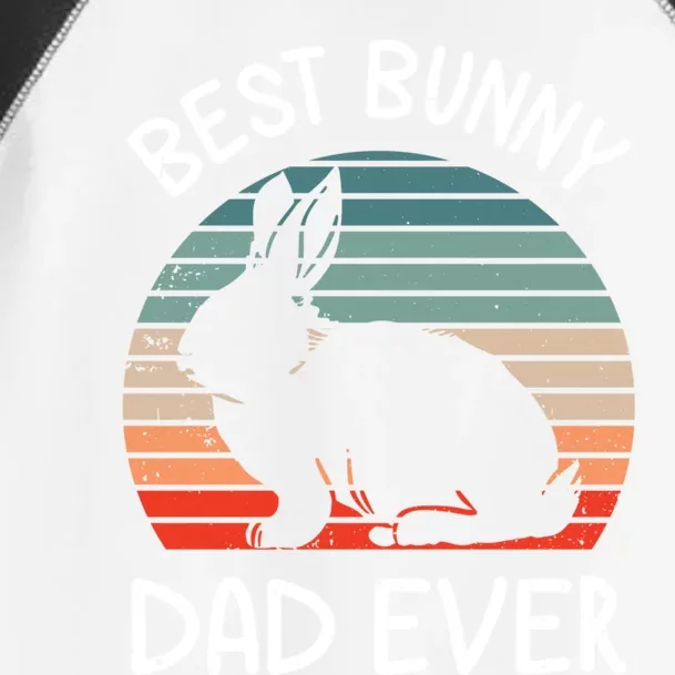 Best Bunny Dad Ever Matching Family Easter Retro Great Gift Toddler Fine Jersey T-Shirt