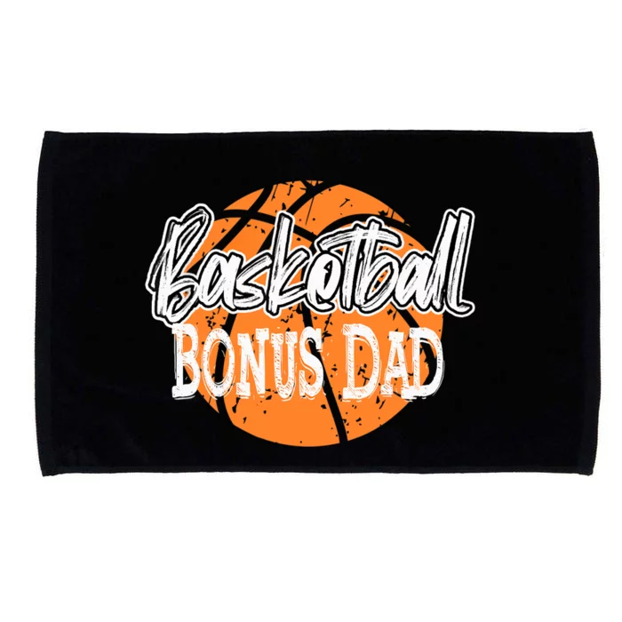 Basketball BONUS DAD Top Distress Retro Stepdad Microfiber Hand Towel