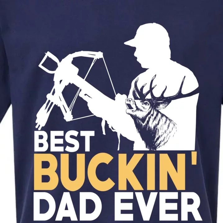 Best Buckin Dad Ever Gift Deer Hunting Funny Hunting Meaningful Gift Sueded Cloud Jersey T-Shirt