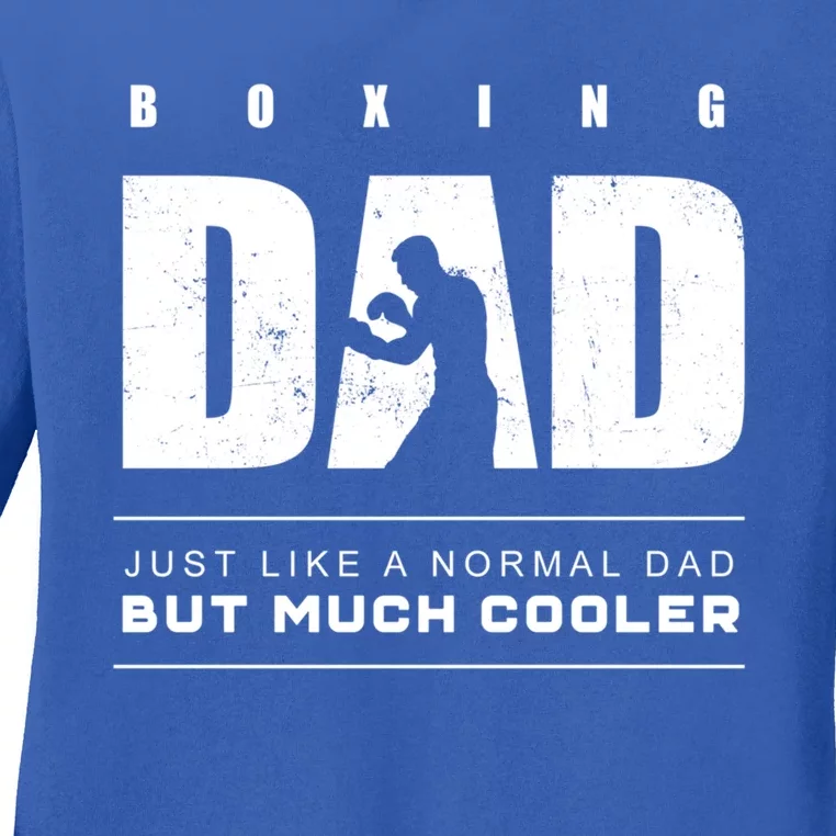 Boxer / Boxing Dad Boxing Gift Ladies Long Sleeve Shirt