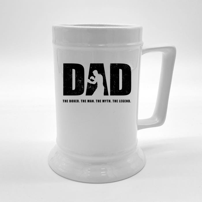 Boxer / Boxing Dad Boxing Great Gift Front & Back Beer Stein