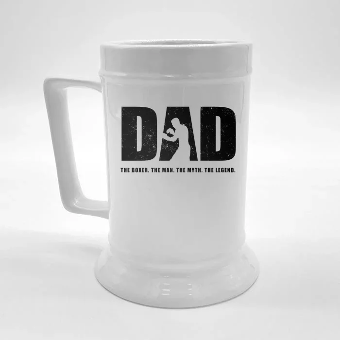 Boxer / Boxing Dad Boxing Great Gift Front & Back Beer Stein